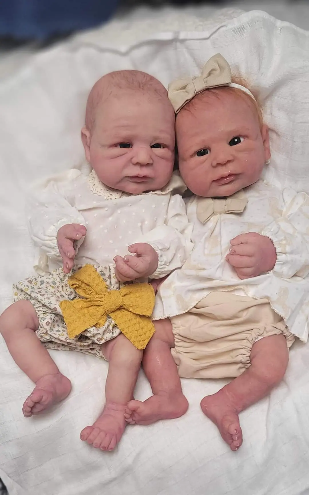 Modèle Erminia, bébé reborn silicone.